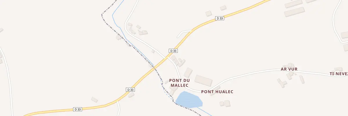 Plan du 5068 Pont Huallec à Troguéry