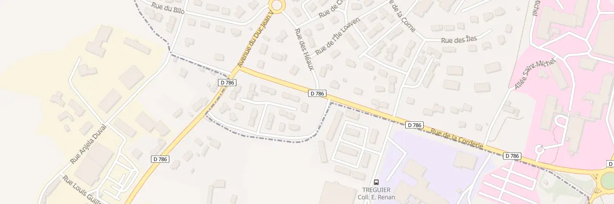 Plan du 5 Rue de Pen Ar Guézec à Tréguier