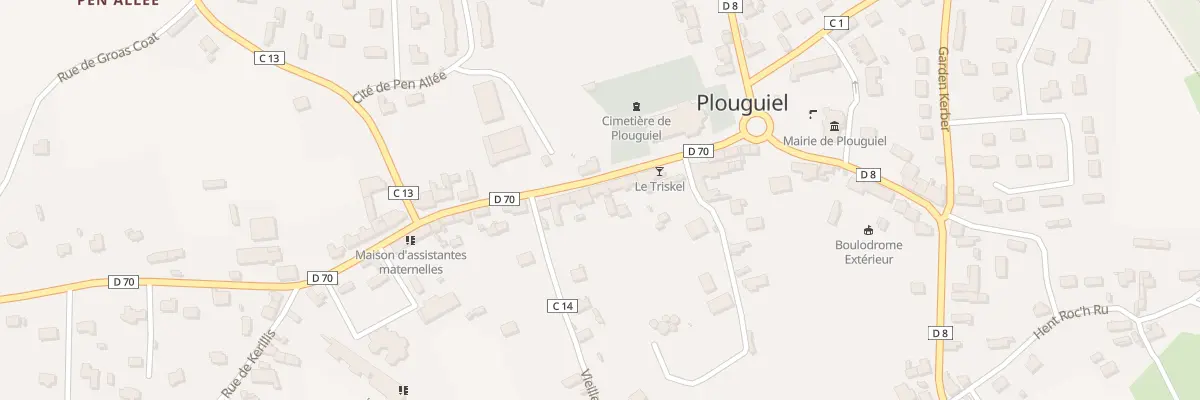 Plan du 17 Rue des Ecoles à Plouguiel