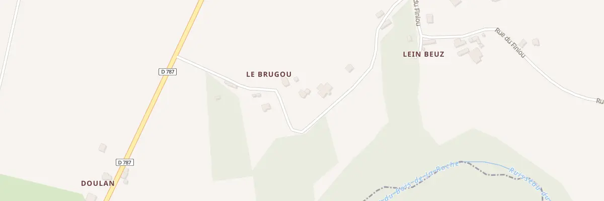 Plan du 3 Le Brugou à Moustéru