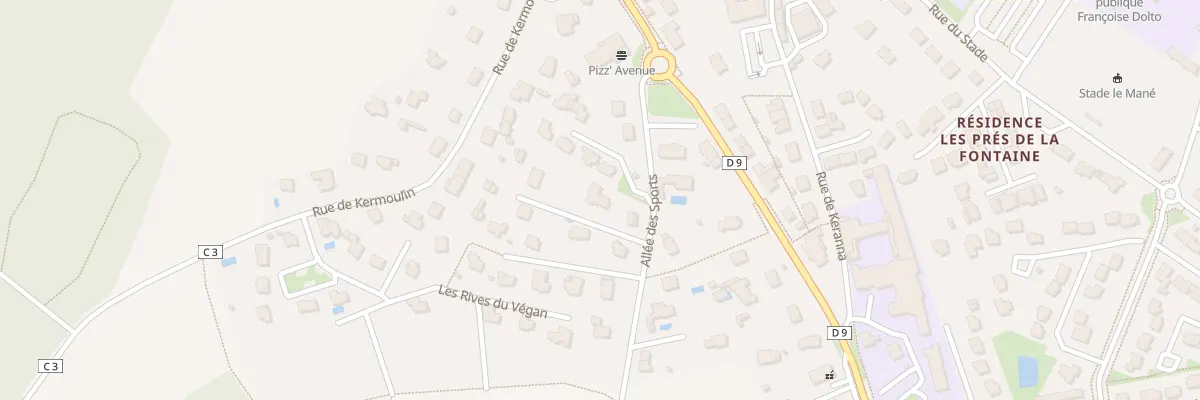 Plan du 9002 All des Sports à Kervignac