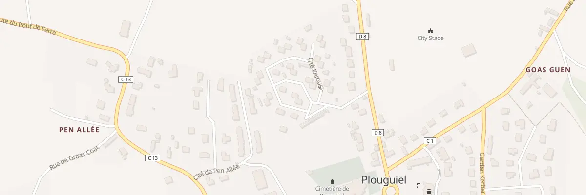 Plan du 21 Res Kerousy à Plouguiel