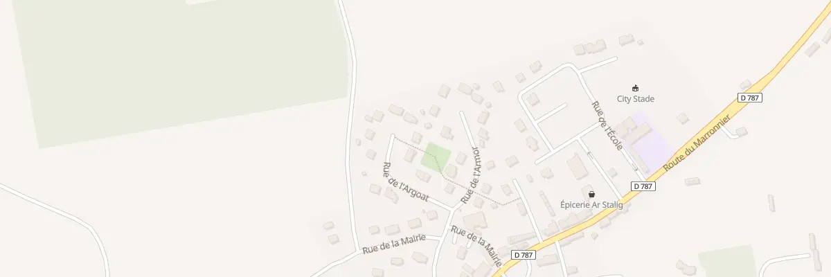 Plan du 8 Rue de l’Argoat à Moustéru