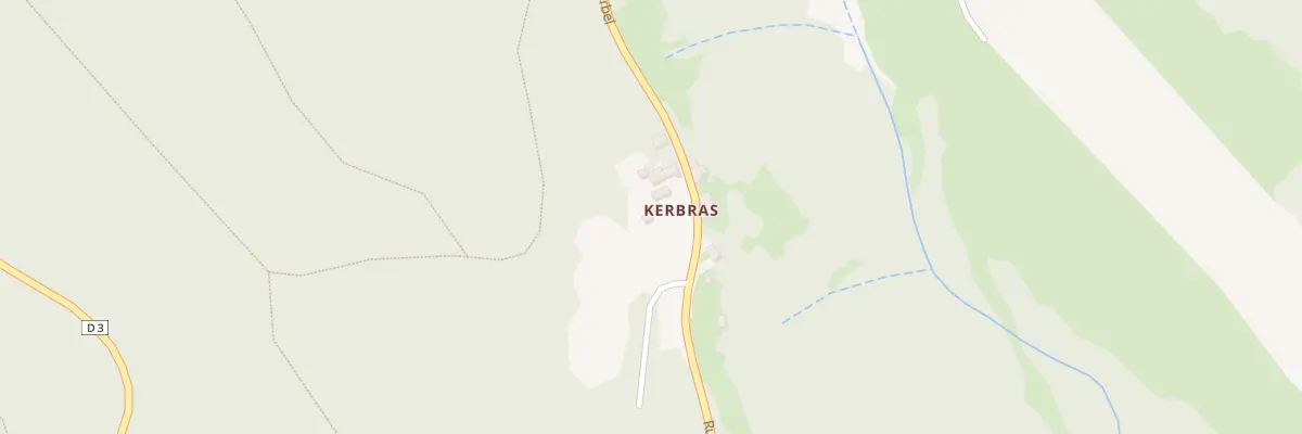 Plan du 1 Kerbras à Langoëlan