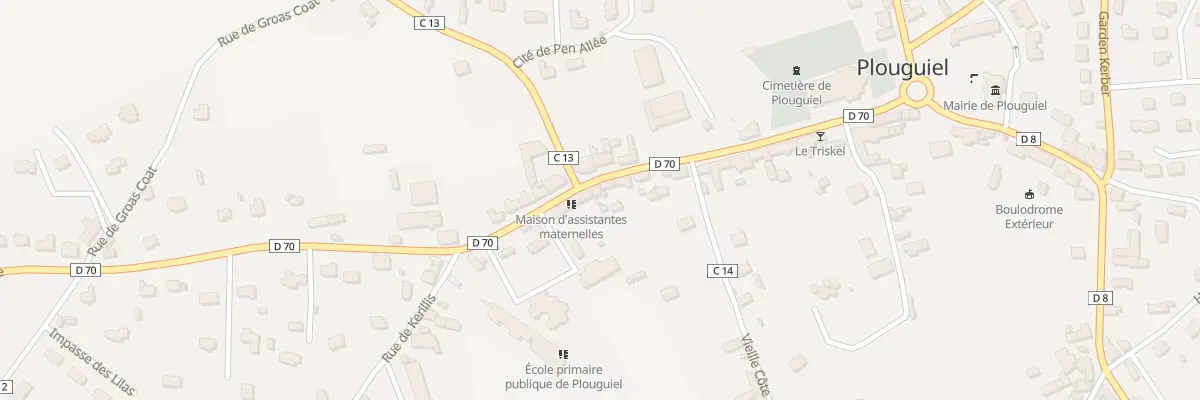 Plan du 35 Rue des Ecoles à Plouguiel