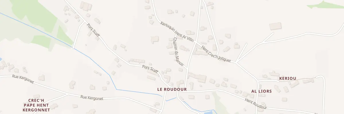 Plan du 1 Che du Manoir à Plougrescant
