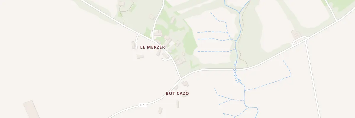 Plan du 5290 Le Merzer à Langoëlan