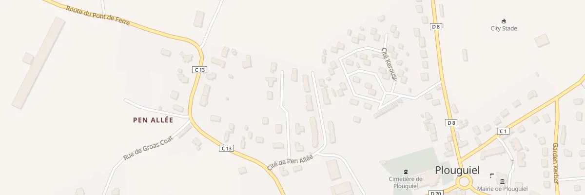 Plan du 3 Res Les Coteaux du Priel à Plouguiel