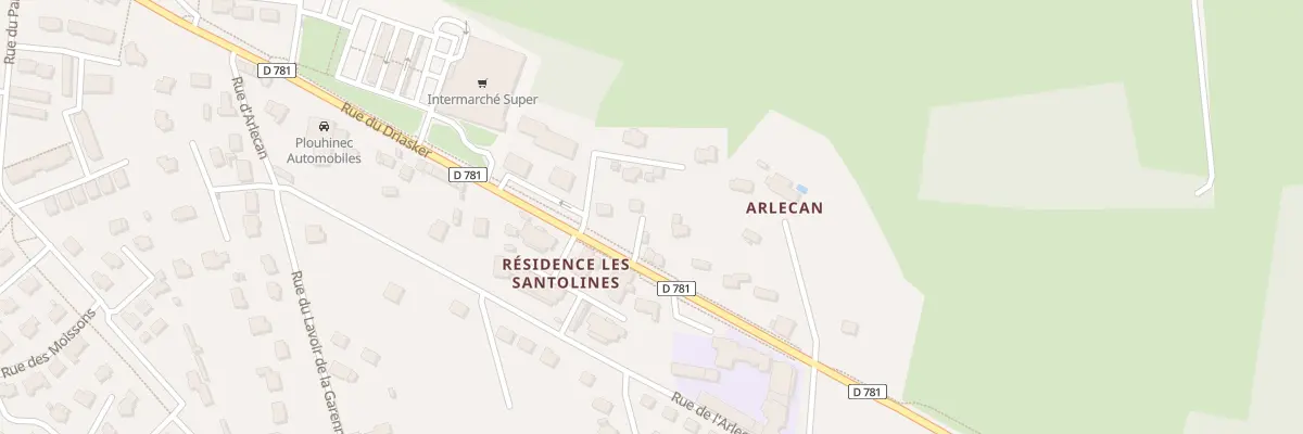 Plan du 59 Rue du Driasker à Plouhinec