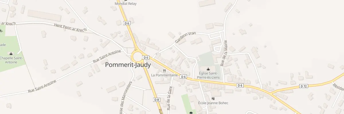 Plan du 9 Rue de l’Eglise Pommerit Jaudy à La Roche-Jaudy