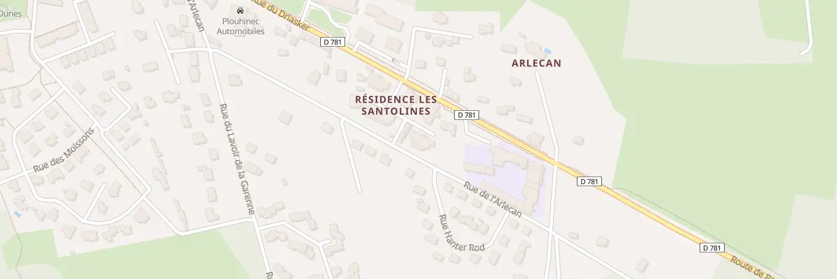 Plan du 5 Rue des Santolines à Plouhinec
