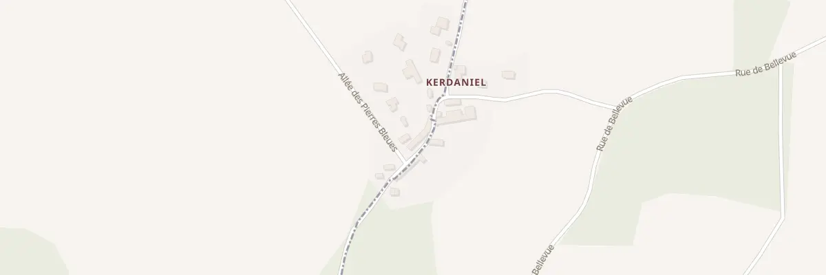Plan du 14 Kerdaniel à Plouhinec