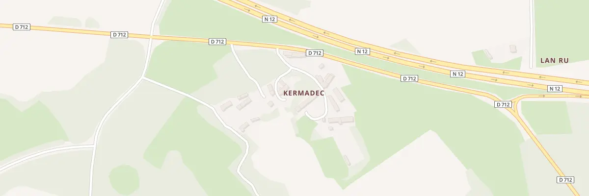 Plan du 4 Kermadec à Tréglamus