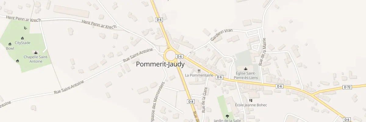 Plan du 2 Rue de l’Eglise Pommerit Jaudy à La Roche-Jaudy