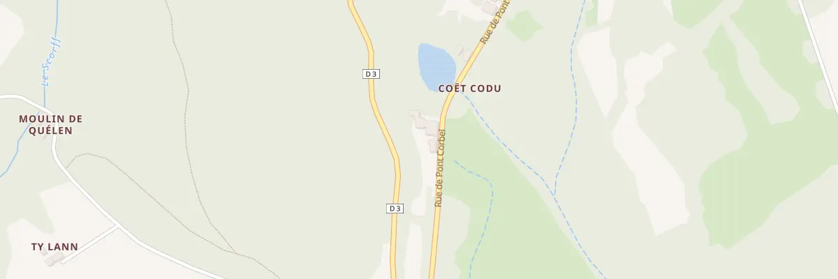 Plan du 1 Coetcodu à Langoëlan