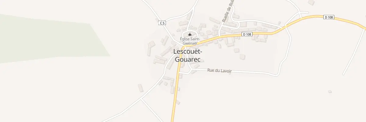Plan du 1 Rle de Pont Corbel à Lescouët-Gouarec