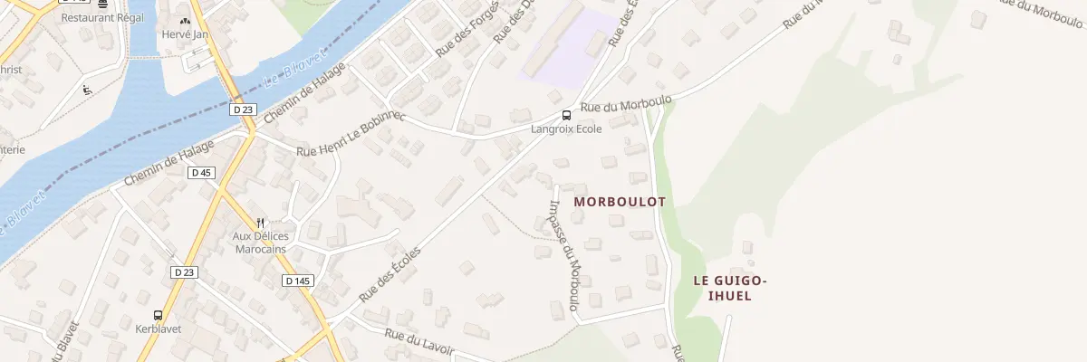 Plan du 5 Imp du Morboulo à Hennebont
