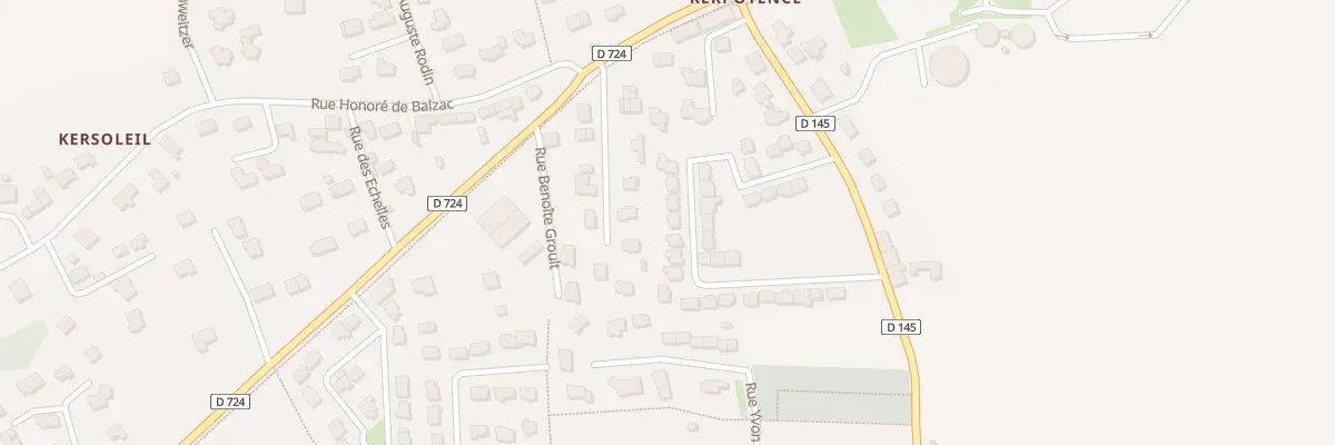 Plan du 20 Rue Jean-Francois Le Besque à Hennebont