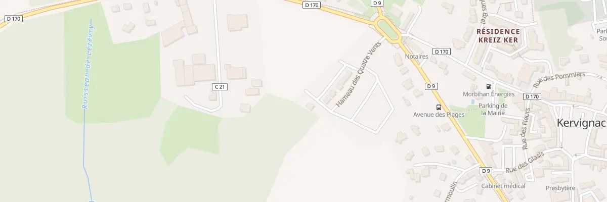 Plan du 10 Rue du Noroît à Kervignac