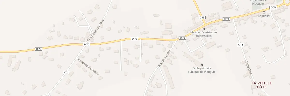 Plan du 5 Rue de l’Ancienne Gare à Plouguiel