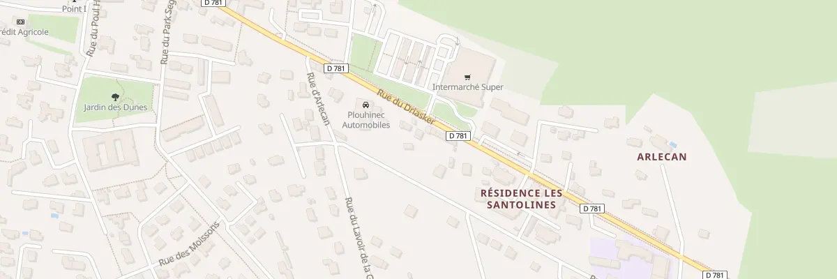 Plan du 38 Rue du Driasker à Plouhinec