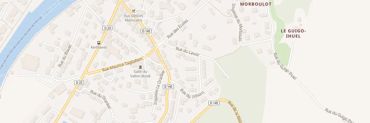 Plan du 6 Rue du Lavoir à Hennebont