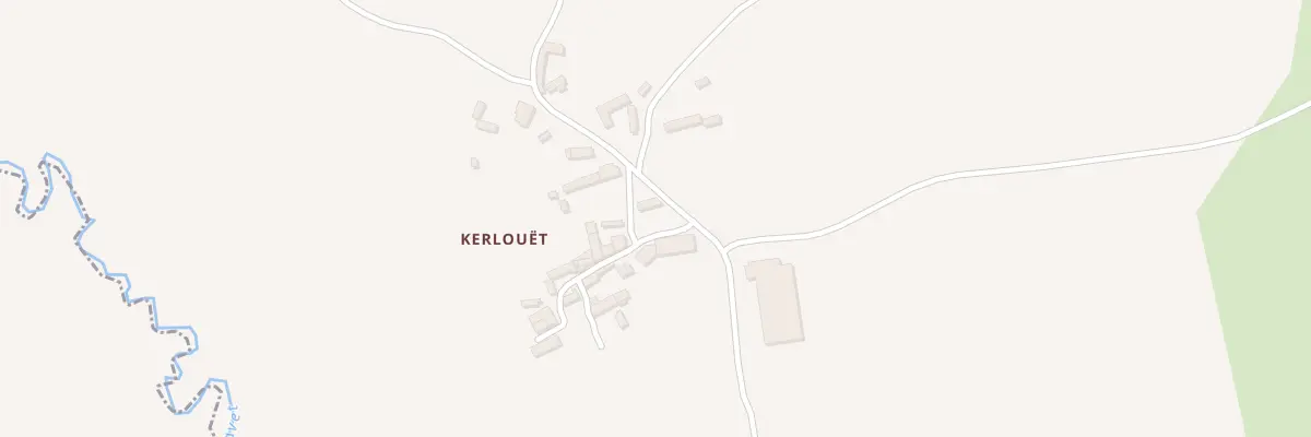 Plan du 13 Kerlouet à Kerien