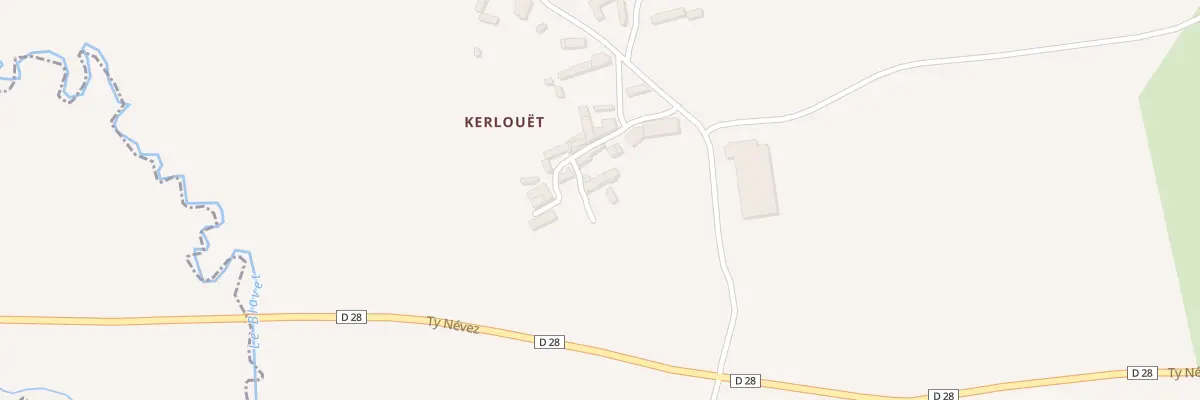 Plan du 3 Kerlouet à Kerien