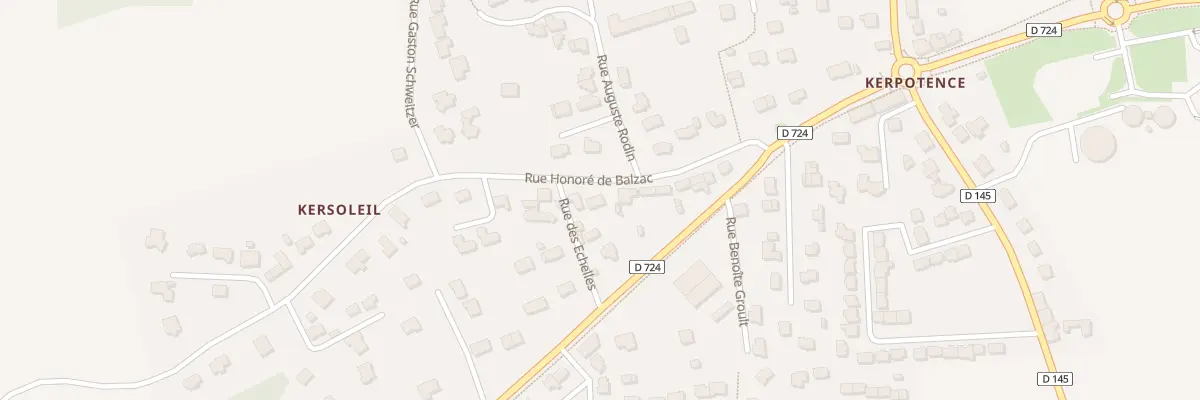 Plan du 174 Rue Honoré de Balzac à Hennebont