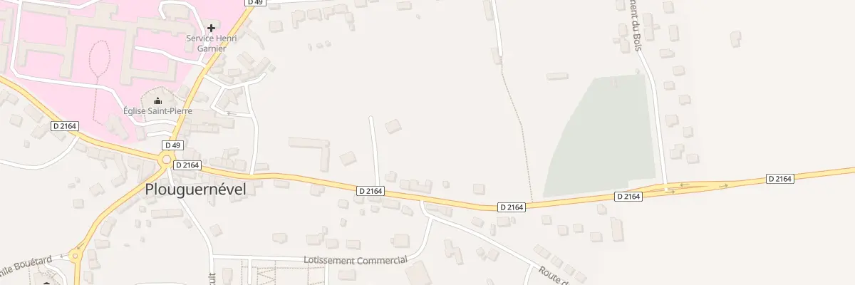 Plan du 27 Rte de Gouarec à Plouguernével