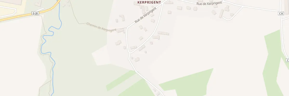 Plan du 54 Rue de Kerprigent à Pédernec