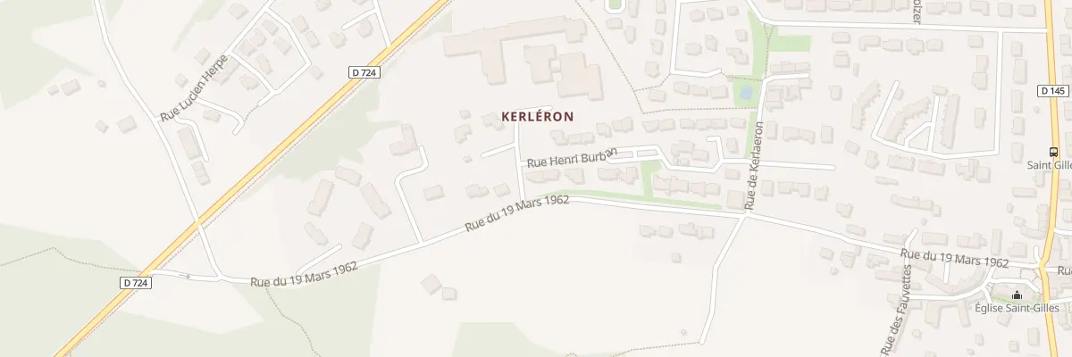 Plan du 2 Rue Henri Burban à Hennebont