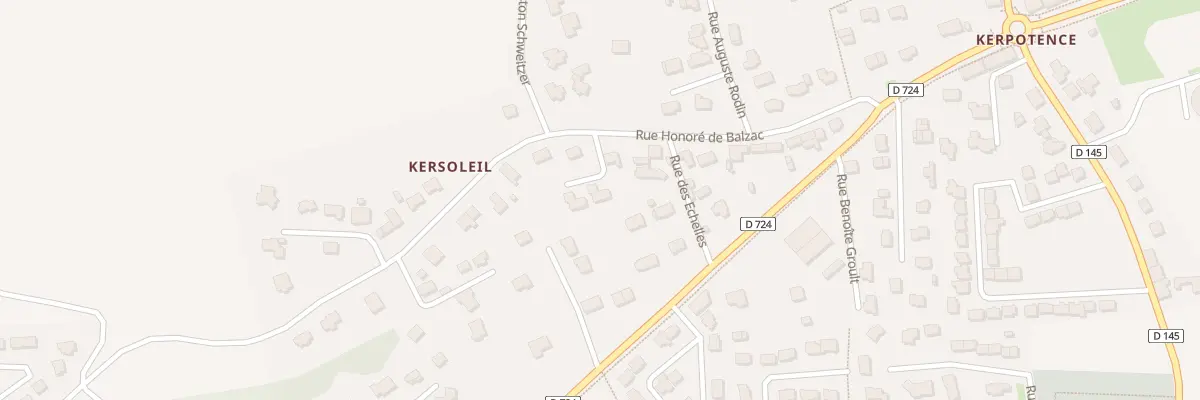 Plan du 164B Rue Honoré de Balzac à Hennebont