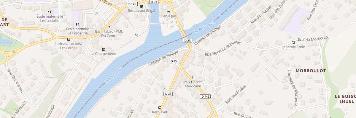 Plan du 1A Rue de la Résistance à Hennebont