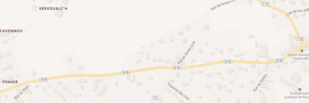 Plan du 22 Rue de l’Ancienne Gare à Plouguiel