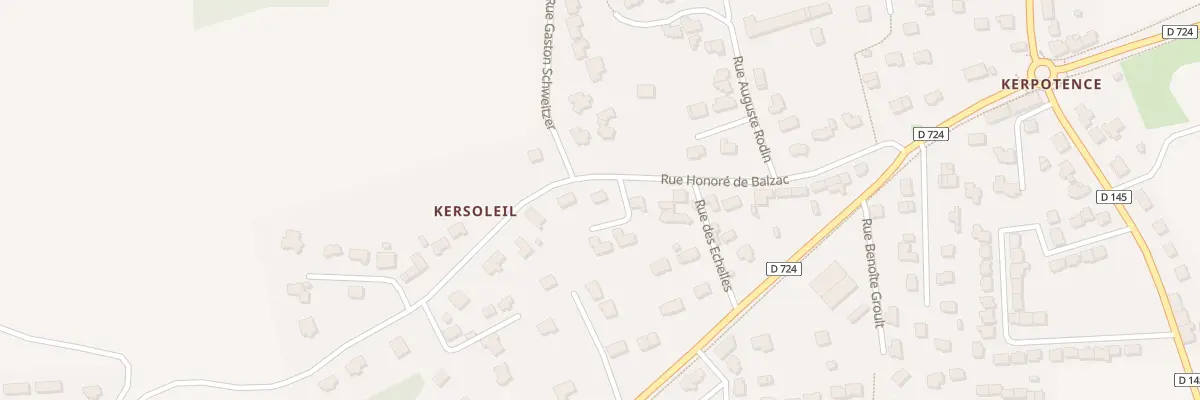 Plan du 162 Rue Honoré de Balzac à Hennebont