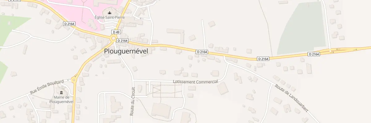 Plan du 30 Rte de Gouarec à Plouguernével