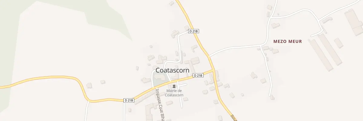 Plan du 2 Rue des Deux Fontaines à Coatascorn
