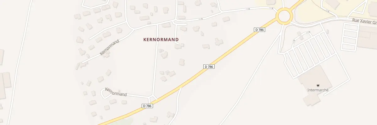 Plan du 12 Kernormand à Minihy-Tréguier