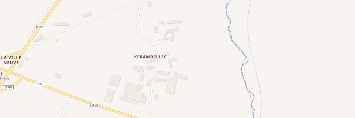 Plan du 11 Kerambellec à Gurunhuel