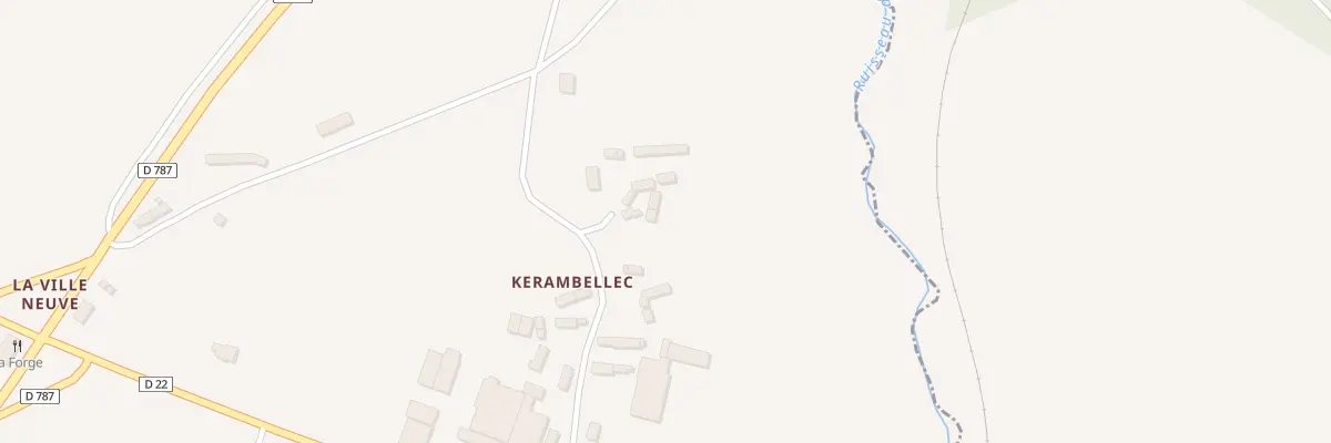 Plan du 10 Kerambellec à Gurunhuel