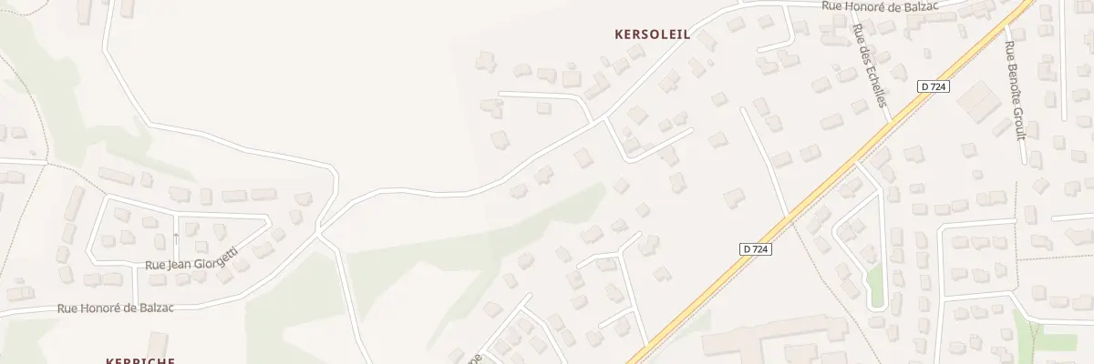 Plan du 134 Rue Honoré de Balzac à Hennebont