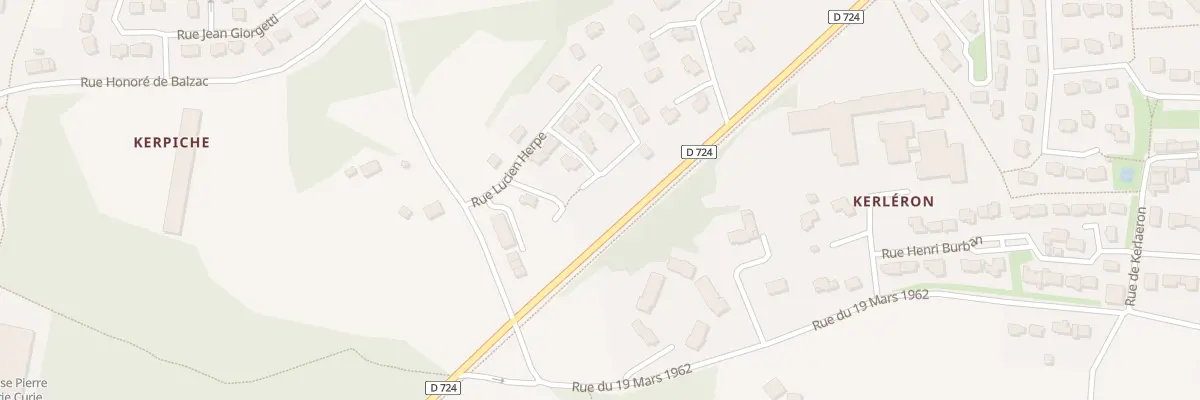 Plan du 10 Rue Pierre Le Garrec à Hennebont