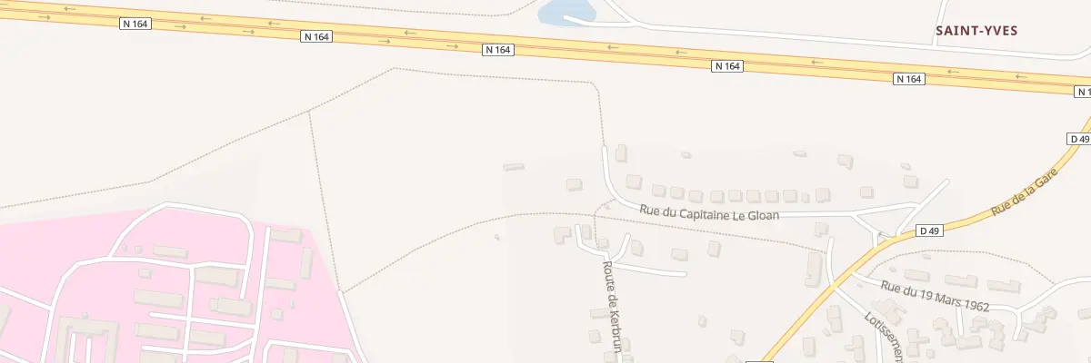 Plan du 1 Rue du Capitaine le Gloan à Plouguernével