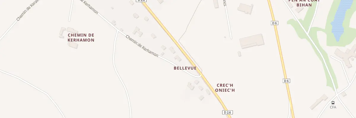 Plan du 26 Rue Cote de Bellevue à La Roche-Jaudy