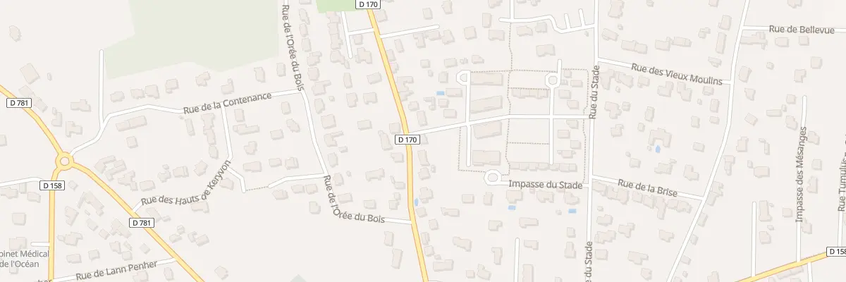 Plan du 7466 Rue de la Gare à Plouhinec