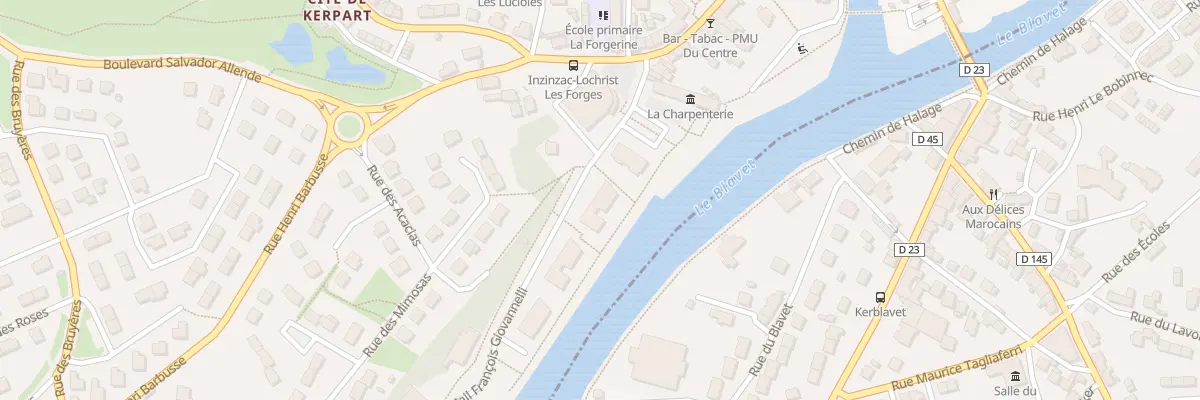 Plan du 7 Mail François Giovannelli à Inzinzac-Lochrist