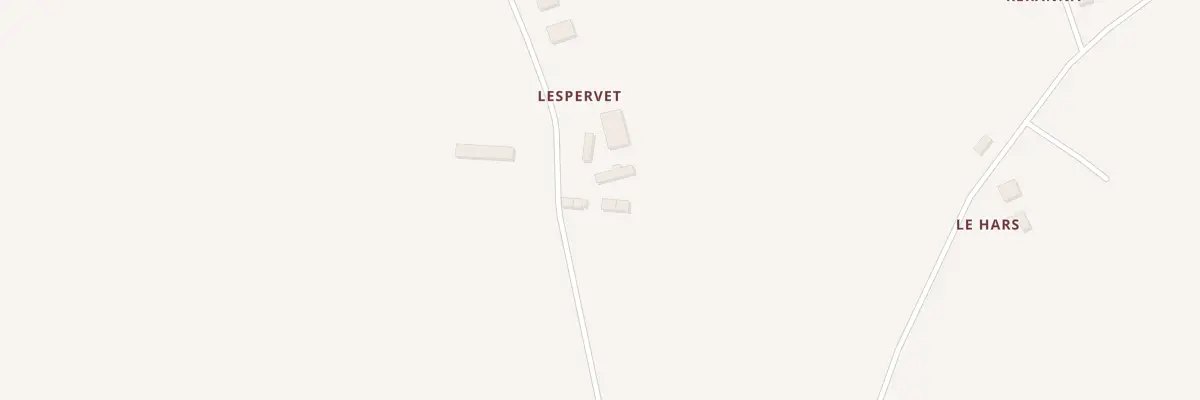 Plan du 2 Lespervet à Plounévez-Quintin