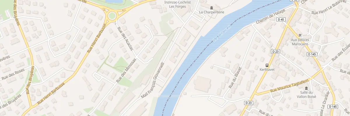Plan du 9 Mail François Giovannelli à Inzinzac-Lochrist