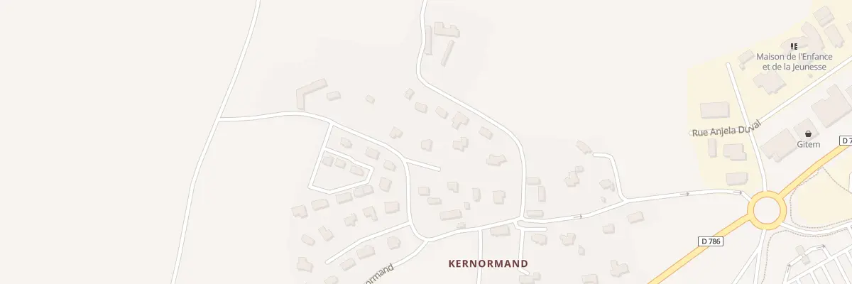 Plan du 46 Kernormand à Minihy-Tréguier